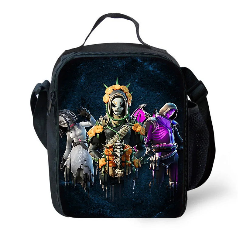 Classic Game FortniteS Child Backpacks Lunch Bag Pencil Case Pupil Large Capacity School Bags For Boy Girl Best Gift