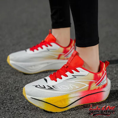 Ténis de corrida 2026 com amortecimento de ar, placa de carbono, para maratona, desporto, respiráveis, leves e antiderrapantes, para homem e mulher