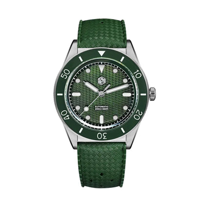 San Martin Official 39mm Guilloche MOP Dial Miyota 90S5 Sport Watch Automatic Mechanical Sapphire Bezel 20 ATM Luminous SN0151