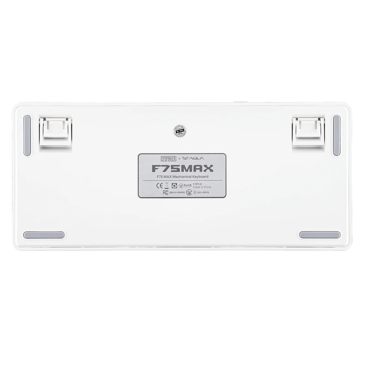 EPOMAKER X AULA F75 MAX kompakte mechanische Tastatur im 75-%-ANSI-Layout, kabelgebunden/Bluetooth/2.4GHz kabellos, mit TFT-Bildschirm und Drehregler