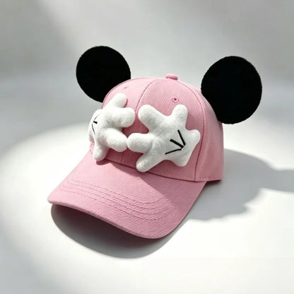 Anime Mouse Hot Sale Parent-Child Children's Baseball Cap Cartoon Big Eared Casual Sports Snapback Hat for Boys and Girls Gift