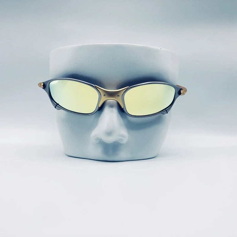 MTB Man Polarized Sunglasses Cycling Glasses UV400 Fishing Sunglasses Metal Bicycle Goggles Cycling Eyewear Riding Glasses B2-7