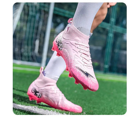 Muške i ženske nogometne kopačke visokog profila, neklizajuće nogometne tenisice, prozračne tenisice za futsal trening, gležnjače za nogomet na vanjskoj travi