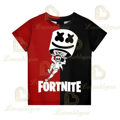 Cartoon Fortnite New Summer Children T Shirt 3D Printed Boys Girls Streetwear Adults Kids Clothes Funny Tee O-Neck Tops
