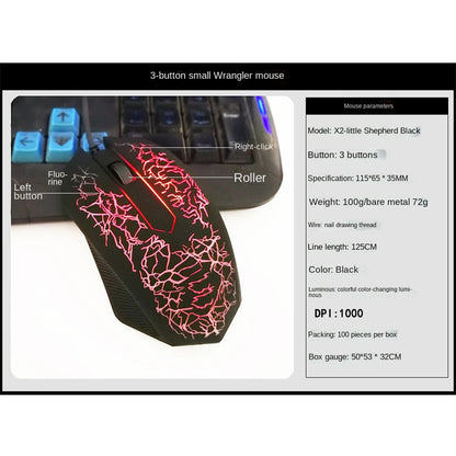USB Wired Mouse Mouse Gamer LED Computer Gaming Mouse Colorful Professional Ultra-precise Game For Dota 2 For LOL Gamer 2400 DPI