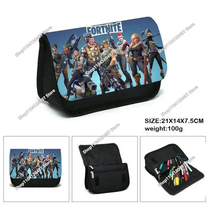 Fortnited Student Pencilcase Large Capacity Pencil Case Kids Toys Pen Bag School Supplies Stationery Pouch Boys Game Gifts