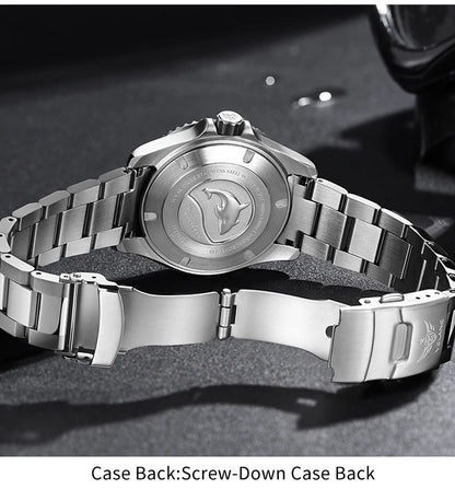 Yelang V1217 42mm Japan Eco-Drive Solar Watch Men's Watch 300M Diver Watch 30ATM Professional Waterproof Sapphire Luminous