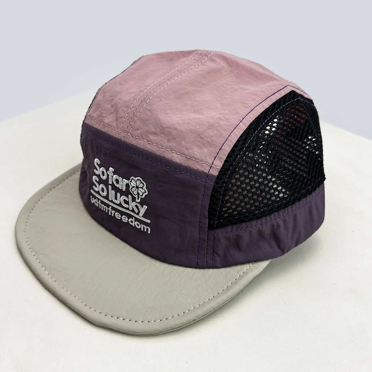 Unisex Flat Eave Embroidered Letters Baseball Hats Breathable Korean Sunshade Quick Drying Peaked Caps Niche Versatile ins