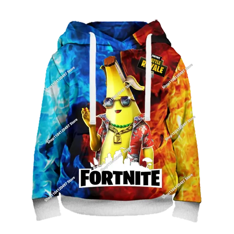 Boys and Girls Hoodies Fortnite Children's Pullover 3D Printed Hoodies Battle Royale Men's Hoodies Autumn Fashion Kids Clothing