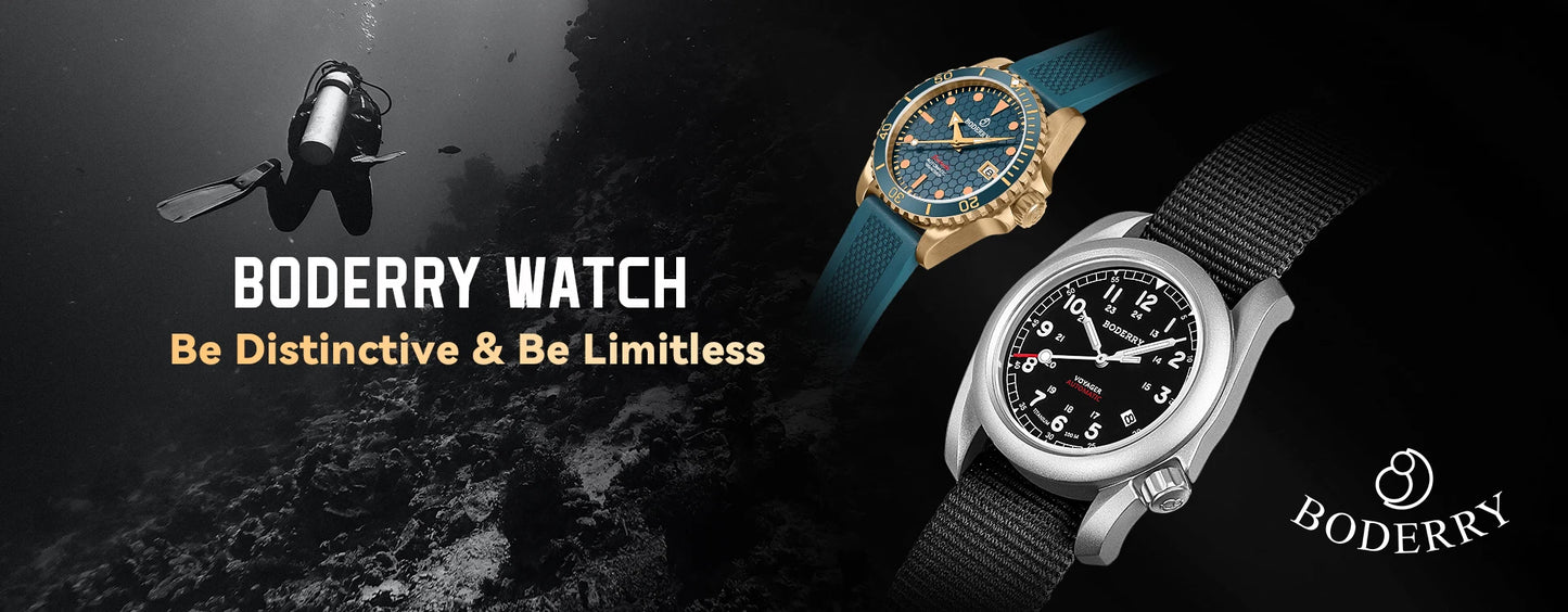 Boderry Bronze Watch Seaturtle Titanium Diver Luxury Wristwatch Automatic Mechanical Wristwatch Sport 200M Waterproof Luminous