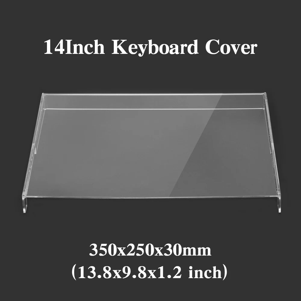 Transparente Schutzabdeckung aus Acryl für mechanische Tastaturen, Staubschutz für 60/61/64 96 98104/108 Tasten, Mausabdeckung und Tastaturabdeckung