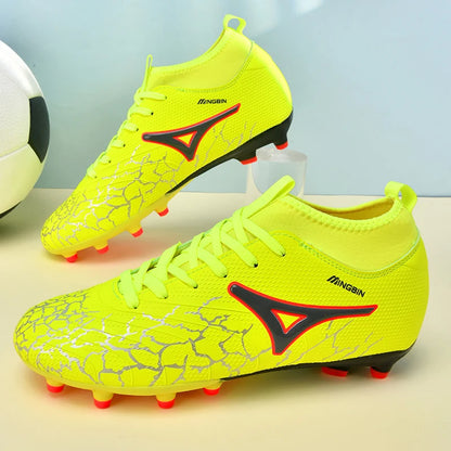 Chaussures de football pour hommes, crampons pour gazon naturel, chaussures de football unisexe, crampons longs « Society Spikes » FG, chaussures de football professionnelles, Chuteira