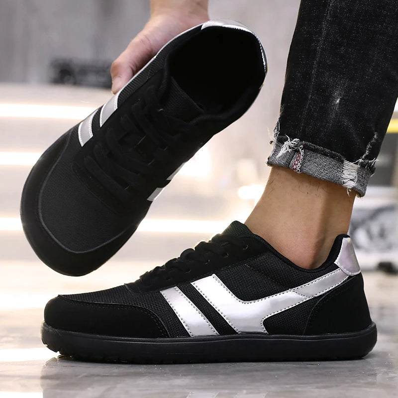 Tenis De Hombre Wide Toe Box Barefoot Shoes Minimalist Breathable Comfortable Outdoor Walking Shoe Sports Casual Blue Shoes 2025