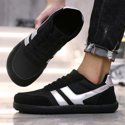 Tenis De Hombre Wide Toe Box Barefoot Shoes Minimalist Breathable Comfortable Outdoor Walking Shoe Sports Casual Blue Shoes 2025