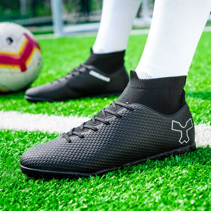 Chaussures de football de qualité pour hommes, chaussures de football résistantes pour garçons, chaussures de football légères pour enfants, baskets d'entraînement de futsal, crampons de football