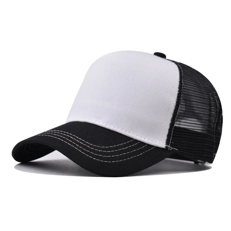 Baseballkasket til voksne Netkasket Lavt buet skygge Hat Unisex Sommerhat Åndbar hat med skygge Forår/efterår-kasket Hiphop-kasket med tæt pasform