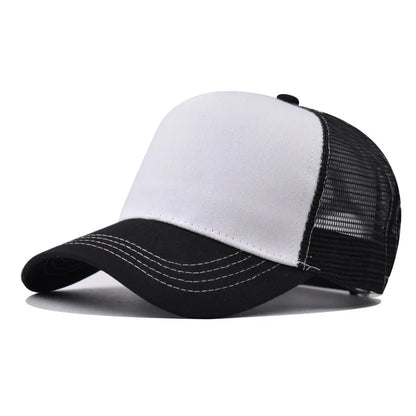 Baseballkasket til voksne Netkasket Lavt buet skygge Hat Unisex Sommerhat Åndbar hat med skygge Forår/efterår-kasket Hiphop-kasket med tæt pasform