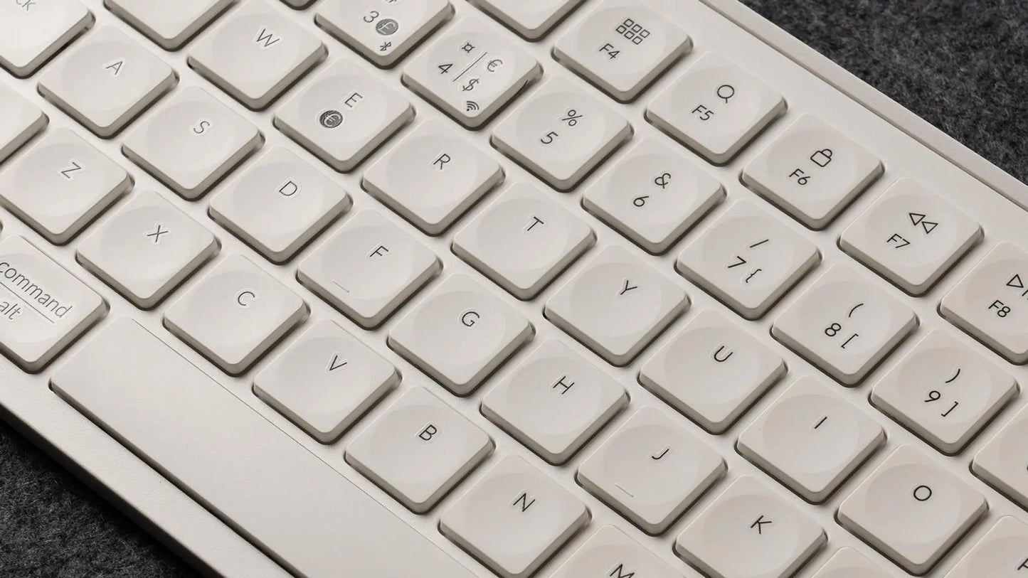 Keychron B6 Pro ISO-Layout ultraflache kabellose Tastatur in voller Größe, tragbar und leicht, mit 2.4GHz- & Bluetooth-Verbindungen