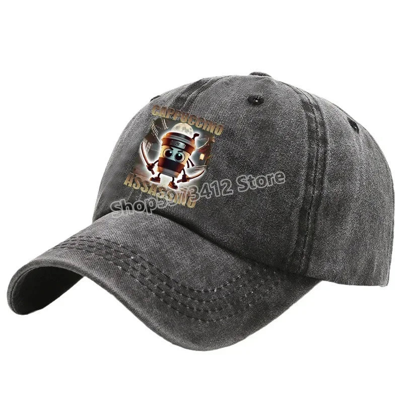 Italian Brainrot Women Men Hats Children's Baseball Cap Accessories Cap Boy Girl Caps Adjustable Men Trucker Sunhat Kids Gift
