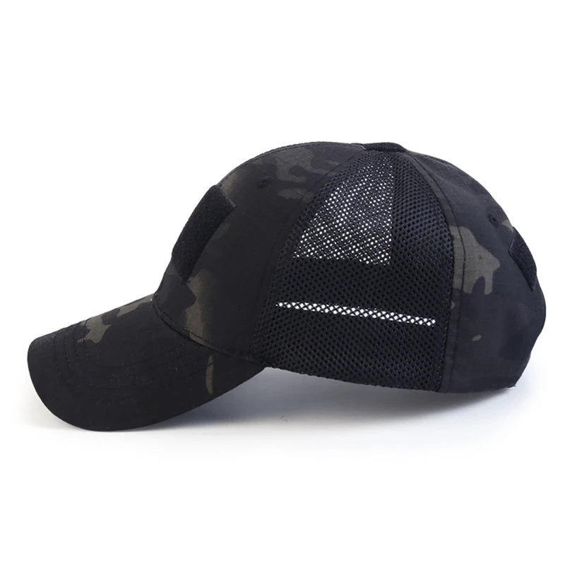 Outdoor Multicam Camouflage Adjustable Cap Mesh Tactical Airsoft Fishing Hunting Hiking Basketball Snapback Hat