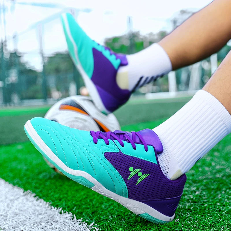 Chaussures de football pour homme neuves de haute qualité, à tige haute, pour gazon naturel et futsal, antidérapantes, pour matchs en salle et en extérieur, best-sellers des sports de plein air