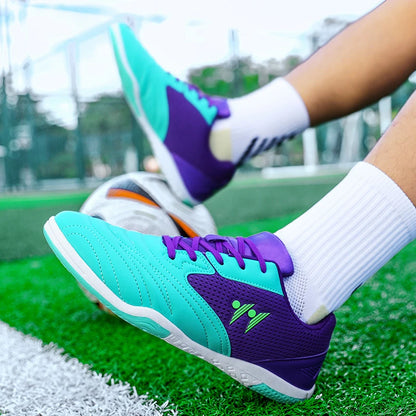 Chaussures de football pour homme neuves de haute qualité, à tige haute, pour gazon naturel et futsal, antidérapantes, pour matchs en salle et en extérieur, best-sellers des sports de plein air