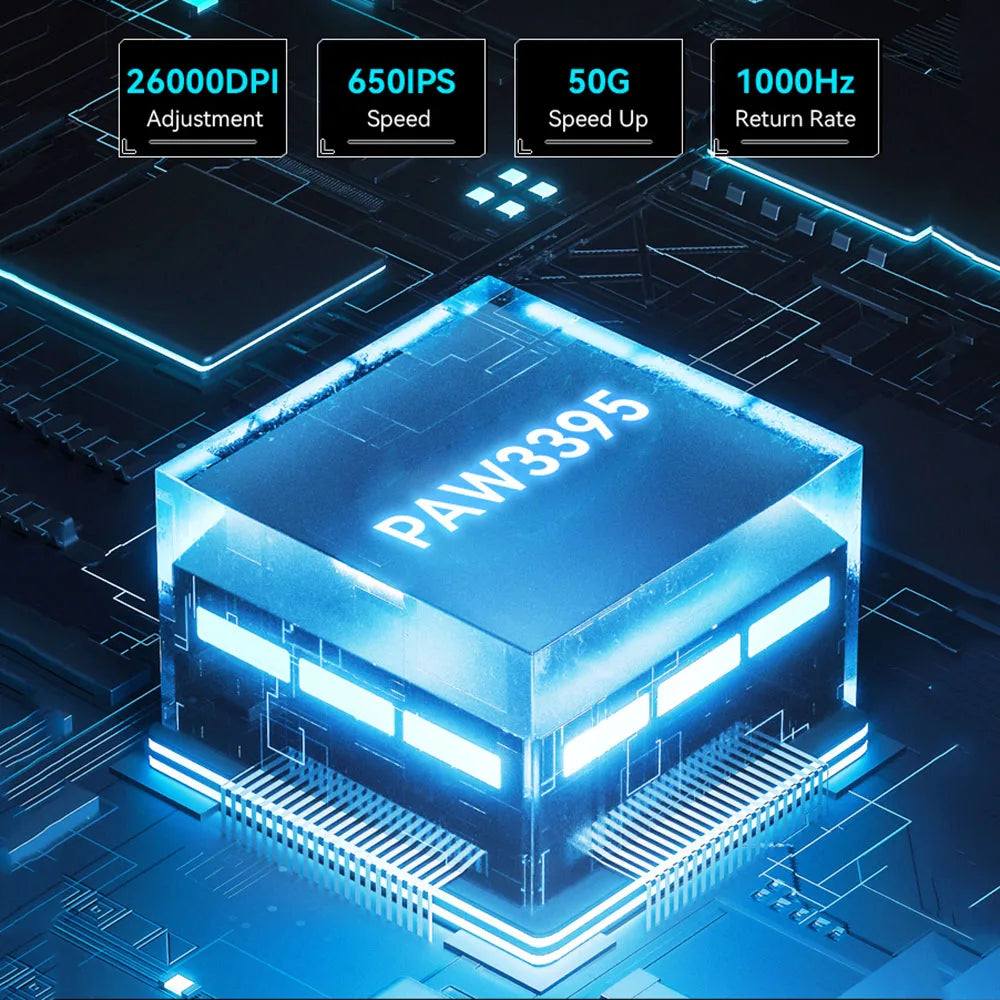 X3 vezeték nélküli gamer egér ATTACK SHARK, piros, 4K válaszidő, Bluetooth hárommódú kapcsolat, PAW3395, makrós Bluetooth gamer egér
