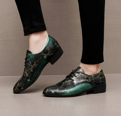 PU Leather Men's Oxford Shoes Street Style Casual Shoes Lightweight Sneakers Outdoor Male Walking Shoes Formal Dress Footwear