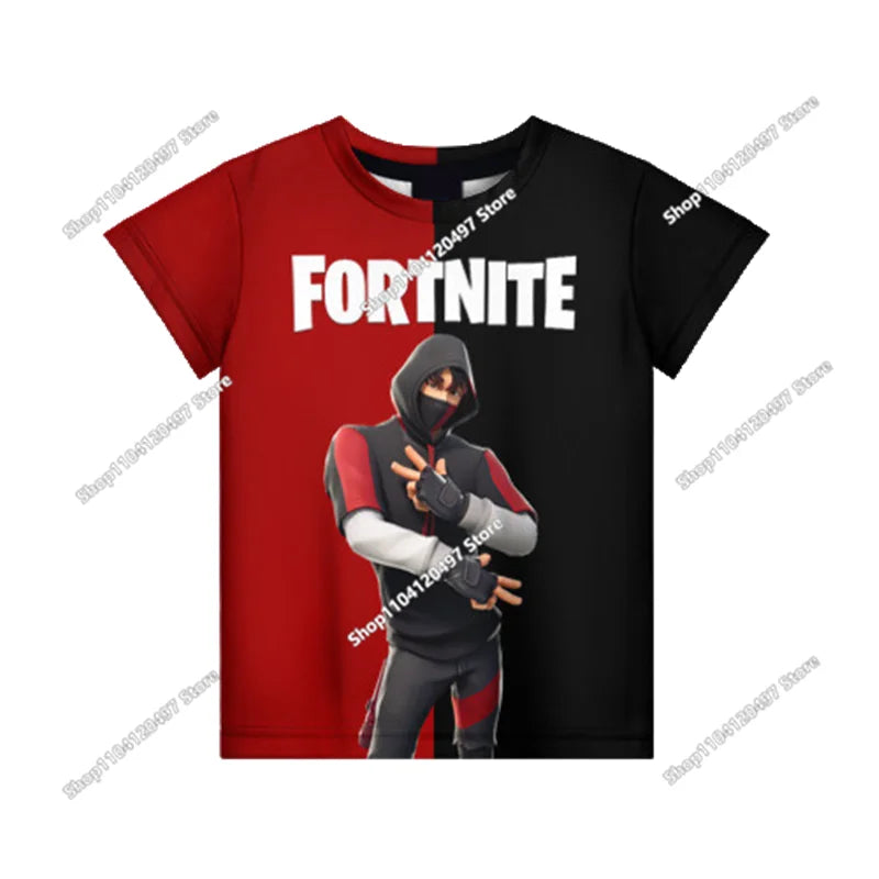 Summer Fashion Fortnite Mascot 3D Print Kids T Shirt Casual T-shirt Boys Girls Unisex Children's Clothing Tshirt Tops