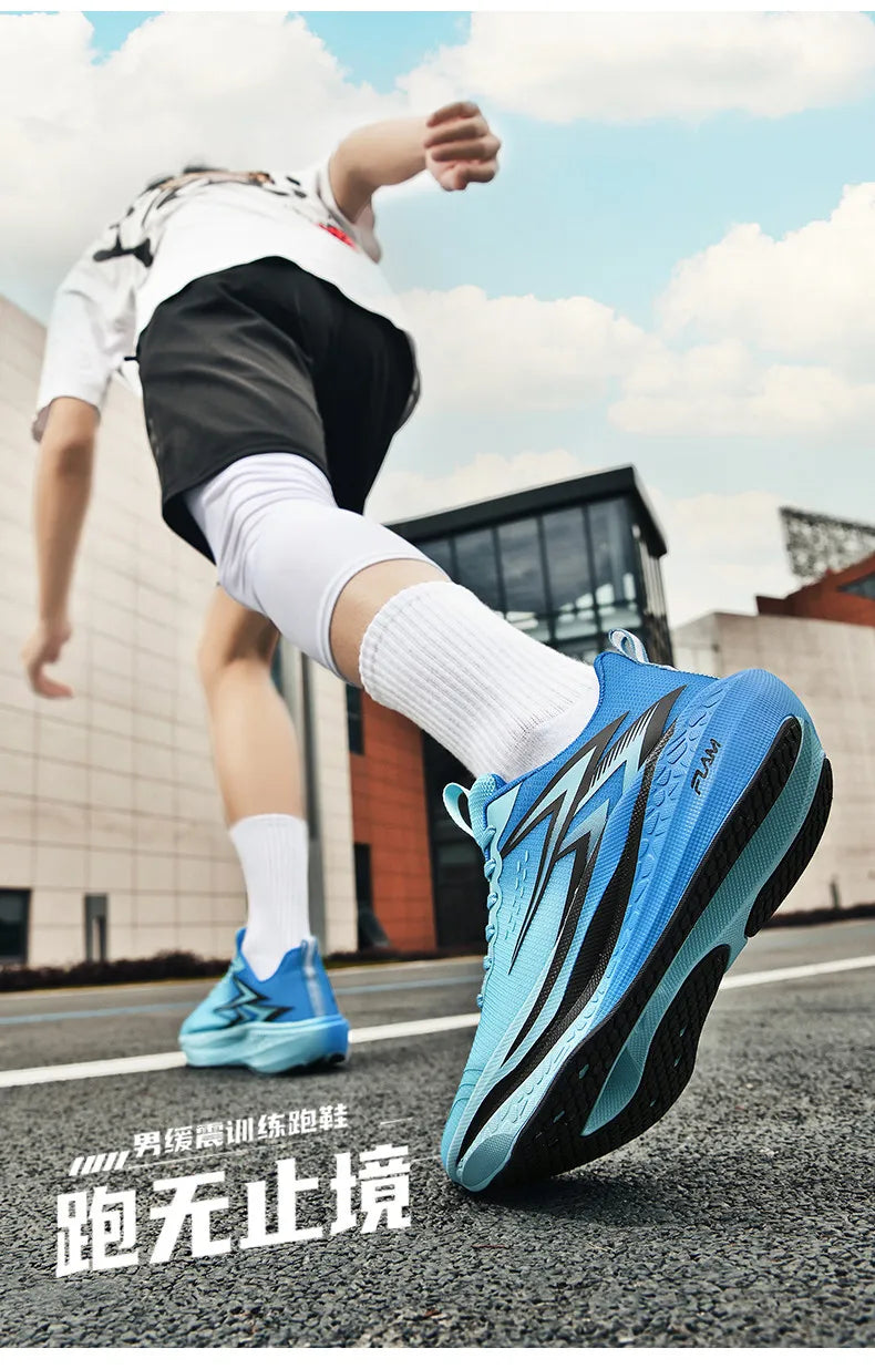 Chaussures de course pour hommes, spécialité marathon ; chaussures de sport légères pour hommes avec semelle en carbone ; baskets de sport confortables et antidérapantes pour femmes