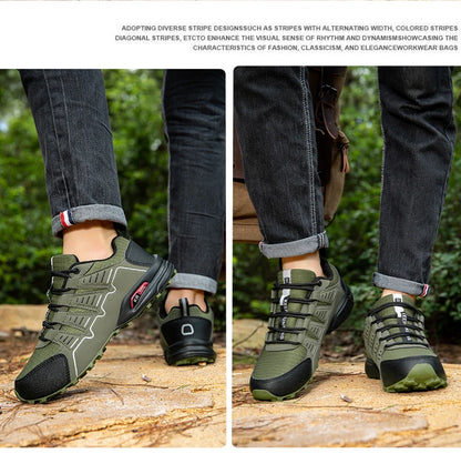 Men's Waterproof Hiking Shoes Non-Slip Hunting Boots Outdoor Tactical Training Sports Shoes Men Walking Hiking Travel Shoes