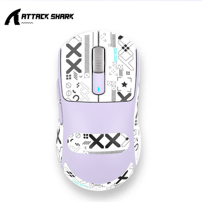 ATTACK SHARK X3 Ultra-Light Wireless Mouse - Tri-Mode 2.4G/BT/Wired, PAW3395 26000DPI, 55g, Macro, for Gaming/Xbox/PS/PC/Mac