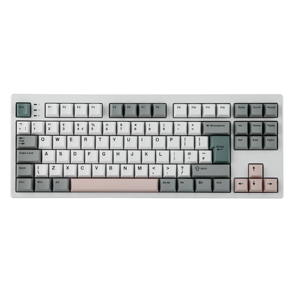 ISO-UK-Layout EPOMAKER TH87 TKL-Layout kabelgebundene/BT/2.4Ghz kabellose mechanische NKRO-Tastatur mit 10000mAh-Akku & RGB-Beleuchtung