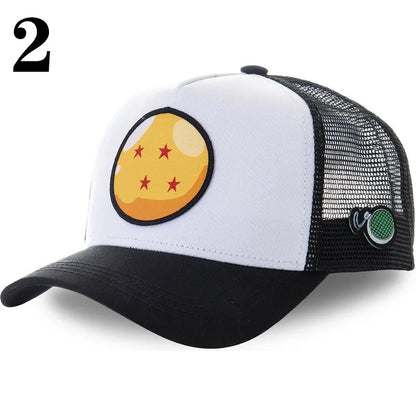 Dragon Ball DRAGONBALL Mesh Cap Cartoon Mesh Cap Men And Women Baseball Cap Fashion Patch Trucker Cap
