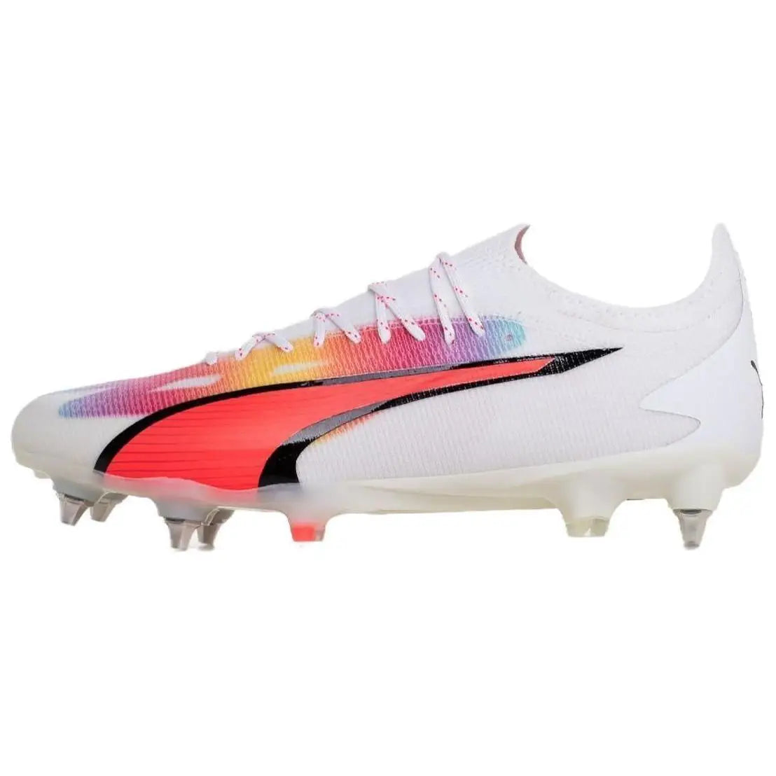 Chaussures de football Puma Ultra Ultimate Mx SG, rouge et blanc, 107504-01.