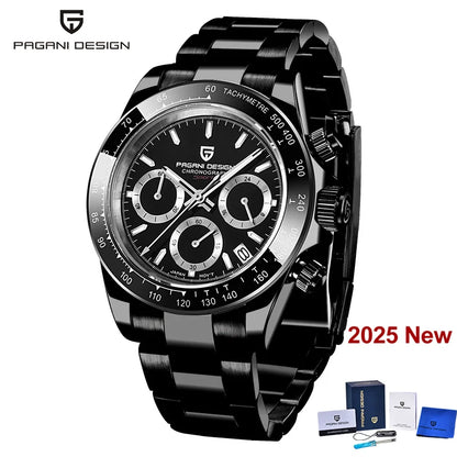PAGANI DESIGN 2026 New Sport Chronograph Top Brand Luxury Quartz Watch For Men Sapphire crystal  Automatic Date Wrist watch Men