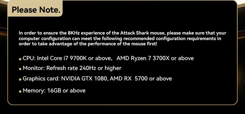 Rato Gaming Sem Fios ATTACK SHARK R5 Ultra em Fibra de Carbono, Sensor Gaming PixArt PAW3950MAX, 42000DPI, 8000Hz, MCU Nordic 52840