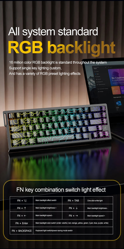 X68HE ATTACK SHARK X68PRO Magnetic Gaming Keyboard Mechanical Wired 0.01mm Rapid Trigg 8000Hz SOCD/Rs 0.125ms 128K Rate