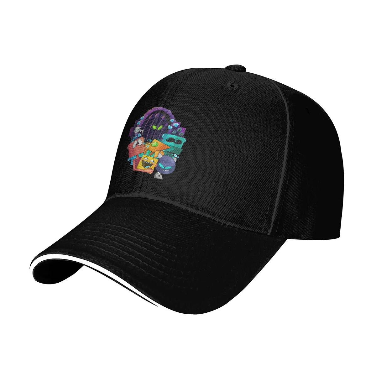 Geometry Gaming Cube Dash Czapki z daszkiem Hip Hop Extreme Demon Czapka typu sandwich Styl unisex Regulowana czapka typu „dad hat” Bieganie Golf