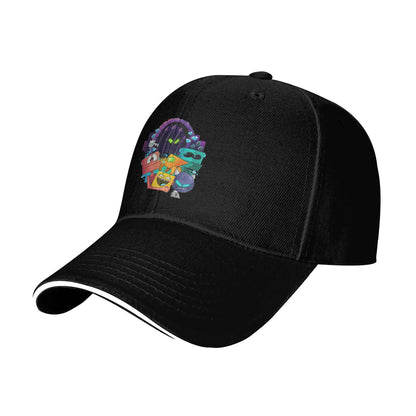 Geometry Gaming Cube Dash Czapki z daszkiem Hip Hop Extreme Demon Czapka typu sandwich Styl unisex Regulowana czapka typu „dad hat” Bieganie Golf