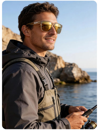 SCVCN Outdoorní polarizované sluneční brýle pro vodní sporty, pláž, oceán, moře, plošinu, rybaření, cyklistiku, MTB, sportovní jízdu na kole a turistiku, UV400