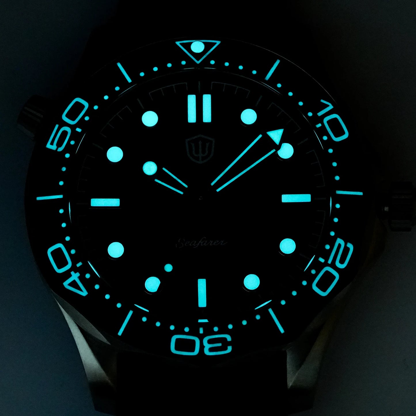 Watchdives 42mm Seafarer Grade 2 Titanium NTTD Dive Watch WD007Q V2 VH31 Sweep Second Quartz Movement Luminous Sapphire Watches