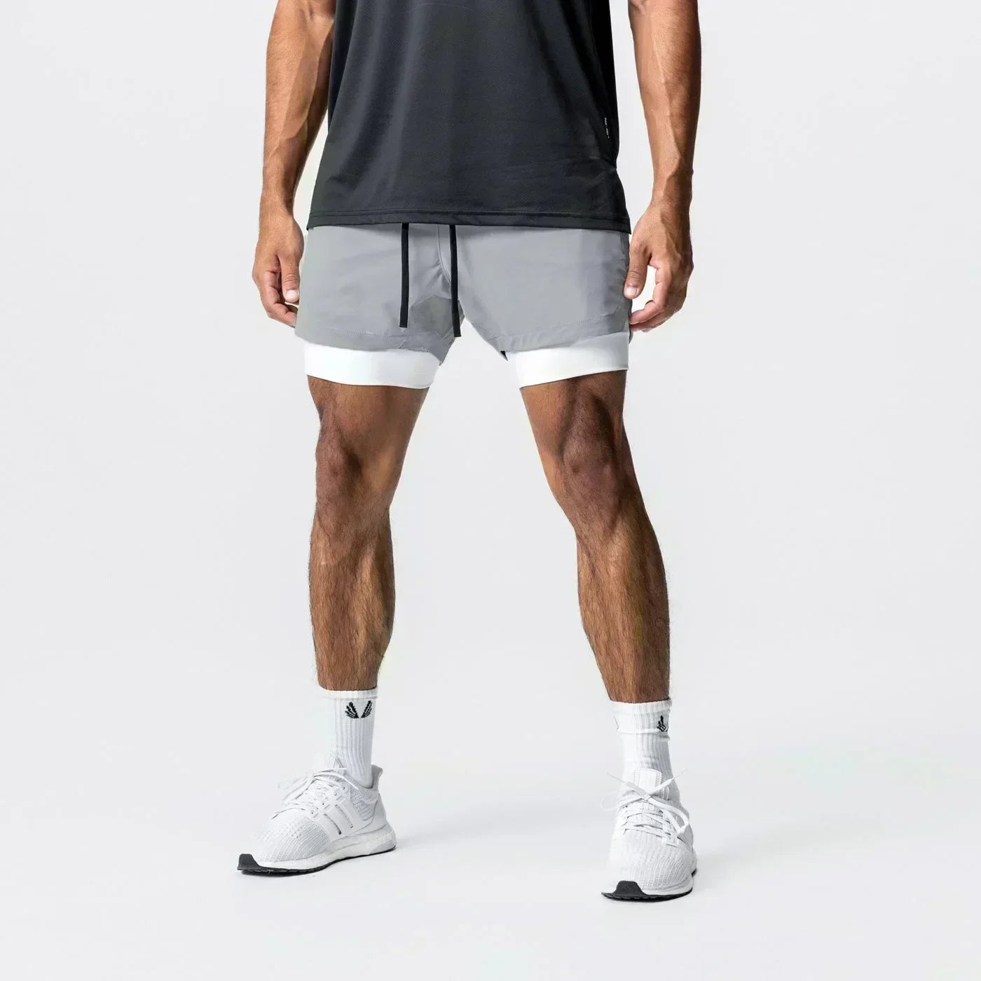Dragon Ball Men's Double Shorts Vegeta Japanese Anime Summer Fake Two-piece Sports Shorts 2-in-1 Harajuku Y2K Fitness Pants