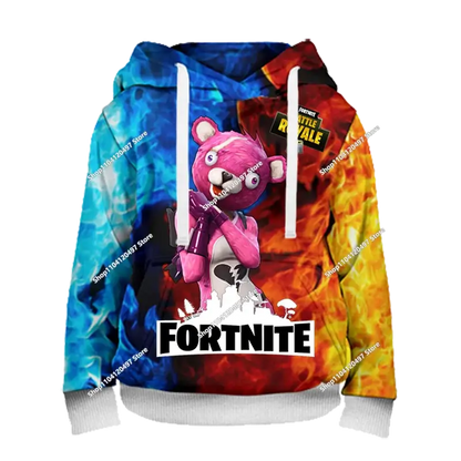 Boys and Girls Hoodies Fortnite Children's Pullover 3D Printed Hoodies Battle Royale Men's Hoodies Autumn Fashion Kids Clothing