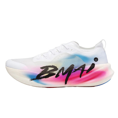 Chaussures de course à pied BMAI 42 km Marathon pour homme et femme – Baskets de luxe à semelle en carbone pour femme – Baskets amortissantes – Chaussures de sport respirantes pour homme