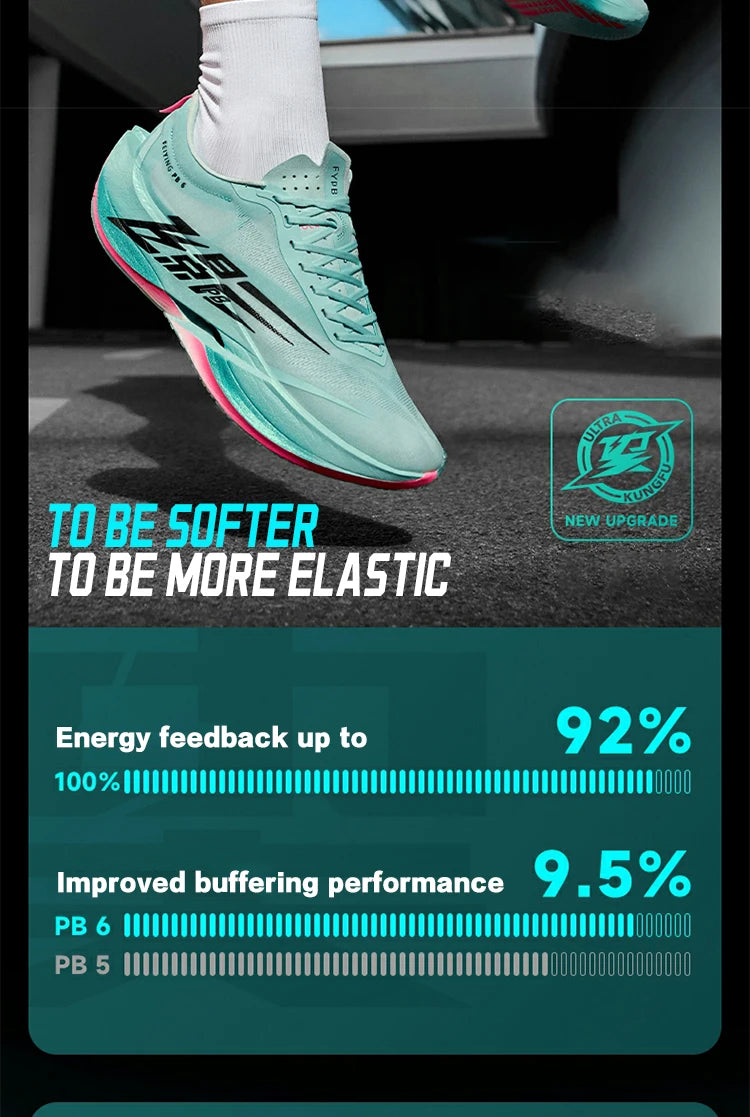 QIAODAN Feiying PB6.0 Men Running Shoes Professional Marathon Full Palm Suspended Carbon Plate Racing Sneakers QDB023261299