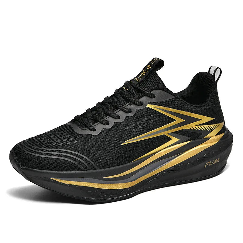 Chaussures de course pour hommes, spécialité marathon ; chaussures de sport légères pour hommes avec semelle en carbone ; baskets de sport confortables et antidérapantes pour femmes