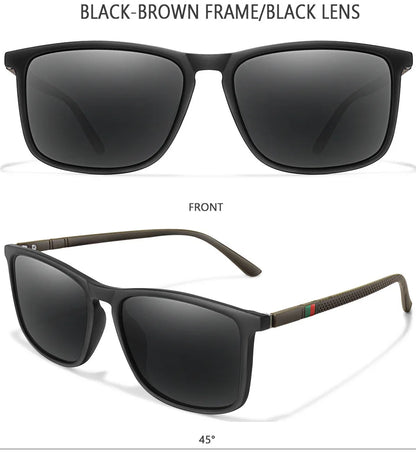 New Luxury Brand Polarized Sunglasses Men Square Frame Classic Women Glasses Driving Fishing Eyewear Gafas De Sol Hombre