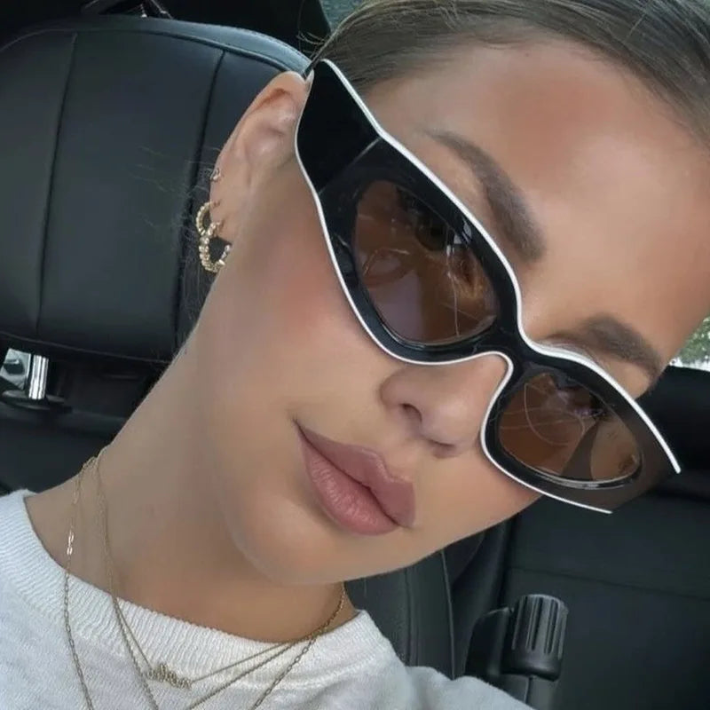Módní sluneční brýle Cat Eye, malé oválné, dámské, pánské, trendy, Y2K, punkové, cestovní, vintage, UV400