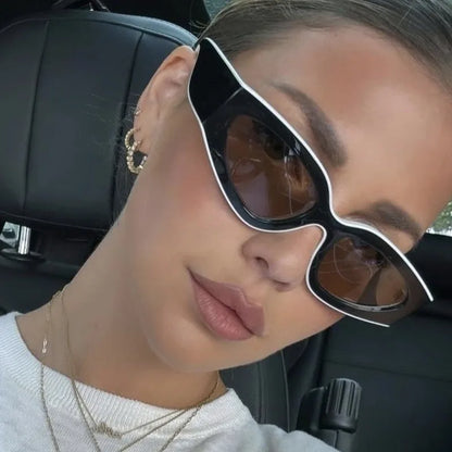 Módní sluneční brýle Cat Eye, malé oválné, dámské, pánské, trendy, Y2K, punkové, cestovní, vintage, UV400